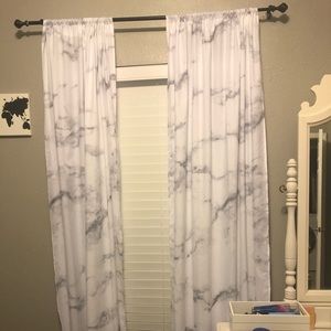 White Marble curtains